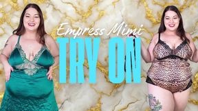 EMPRESS MIMI LINGERIE TRY-ON - SENSUAL, REGAL PLUS SIZE LINGERIE REVIEW - SYDNEY SCREAMS