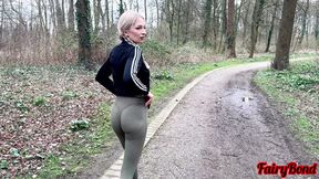 Tattooed German girl takes stranger's load in her ass