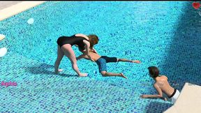 Wife and Stepmom - Part 5 Teaching the Boys how To Swim