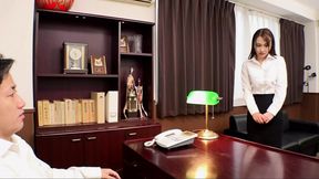 Office Lady ever had chance to say no to her respected boss. 4