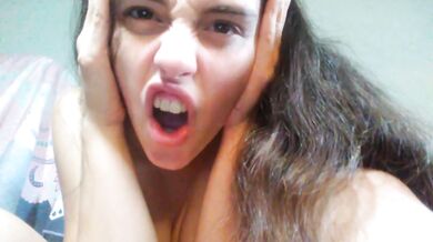 Onlyfans OF Cam Slut Touching Her Clit Orgasm After Her Sexy XXX Naked Cum Hard Dildo Toy Fuck Show