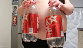 fat woman fills the stomach