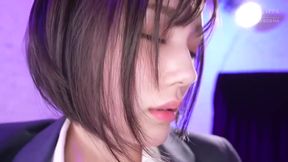 Busty Brunette Babe Remu Takes Tower's Creamy POV Deepthroat Challenge