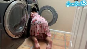 ”Banged my step-sister while doing laundry”
