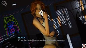 3D Animated Babe Studies Best Things at Home