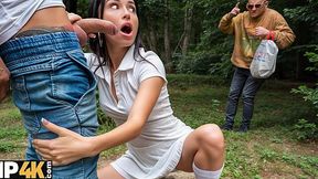 Slutty Brunette Fucks Her Way Out of Overdue Bills in Epic VIP4K Scene