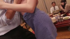 Wild Japanese Hotel Quickie: Brunette's Public Fetish Freak Out