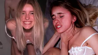 Submissive Teen Begs for Rough Throat Fucking and Screaming Orgasm