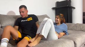 Game ends in rich cock blowjob