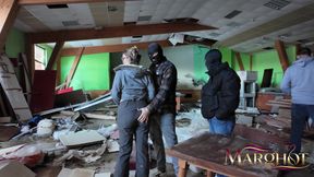 4 Guys Take Turns Fucking My Ass, I Squirt All Over and They Squirt My Face and Glasses