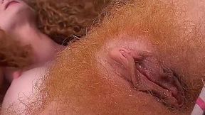 Curly haired hottie Annie Body gets her pussy expertly eaten out