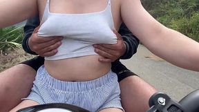 Horny Didi Driver Spots My Free Tits, Shoves Hand Down My Panties
