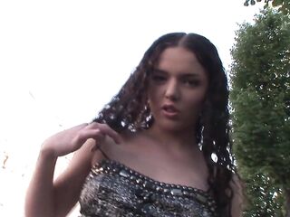 Barefaced teen picked up on the street by the foreign tourist and then butt-banged at his flat