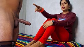 A girlfriend gets angry after seeing a huge cock Desi girlfriend boyfriend hardcore fucking