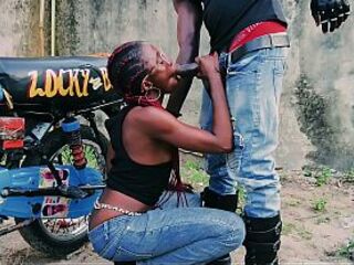 Standing Sex On A Bike - Tiny Biker gangster Screw Her Stud In Public Garage