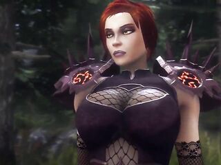 Wolf Licked Assumi's Vagina And Then Drilled Her [3D Hentai]