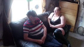 Part 1"- Domina Satana interview Slave Andrew &amp; sissifying