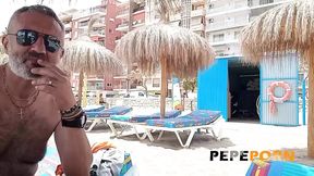 Nerd mature dude has a lifetime experience by banging our HOT MILF Perla Rubia!