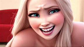 Elsa begs you to cum for her all over her in every hole she has JOI
