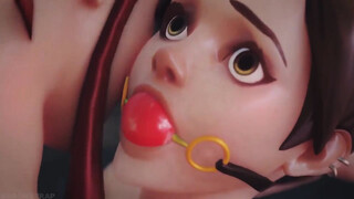 3D Mistress Uses Screw Machine On Sub