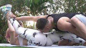 Sensual yoga class ends with some amazing pussy smashing