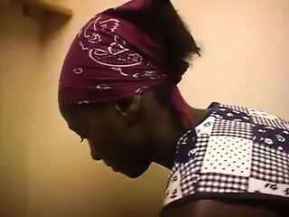 Slutty Old Doxy Has Sex with Her Ebony Cleaning Lady