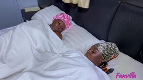 Ebony Beautiful Girls and a Pink Cap BBC