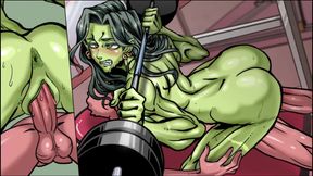 Lewd Gym MILF teaches us the correct position to exercise part 2