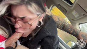 Hot Goth Sucks My Cock So Good On A Road Trip That I Nut Twice!