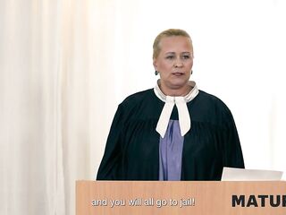 MATURE4K. Aged woman with large melons cheated on her spouse and ended up in court