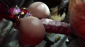 Selina is going to get her fat ass plapped by a big-dicked monster