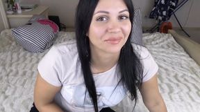 Hairy Pussy Opens, You Jerk off and Drain Into It From a Distance.