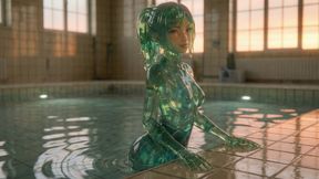 Emerald Jelly Girls Ride And Bounce For You - Ponytails to Loose Hair