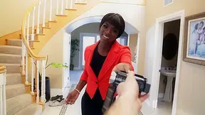 Stunning Ebony Real Estate Agent Makes Sex Video With Client