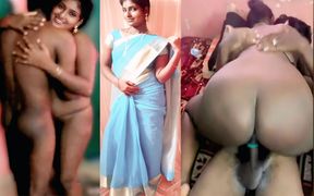 Tamil Desi MILF Renu's Nuru Oil Massage, Cowgirl Fuck &amp; Boobs Sucked with Young Bull in Front of Cuck Husband - Indianhotwifex