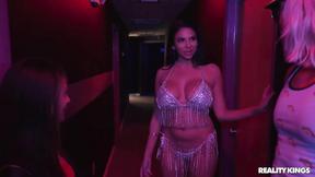 ”Strippers' Juggernaut Juggs Glazed with Jizz”