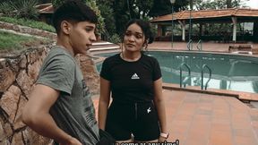 Horny Latina Big Ass Fucks Her Yoga Trainer- BBW