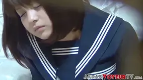 Japanese Plays With Her Vagina In Her Own Uniform