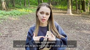 Helping a classmate slut out with anatomy exam by fucking her hard