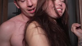 Kwini Kim and Artycheys Shooting a Hot Homevideo, She Really Wanted to Cum.