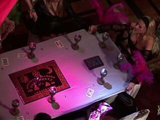 Their satanic ritual appears to be to have worked, but what the summoned golden-haired mother i'd like to fuck does, they didn't wait. With a snap of her fingers, they are all exposed, and many dicks 