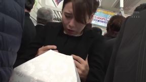 Busty Brunette Milfer Gets Jizzed on Publicly, Stocking-Fuck in HD, Pt 1/5