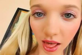 A tight and horny blonde teen from Germany loves masturbating