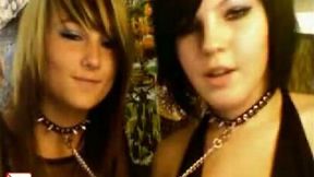 Kinky lesbian babes loved to please each other in their bedroom