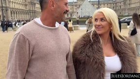 Coming to France, the lovely blonde Sienna Day is happy to spend some time with Mnauel Ferrara