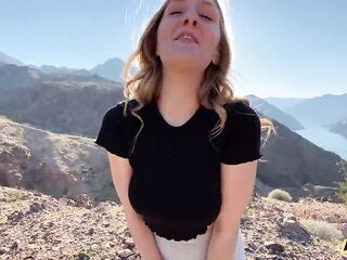 Heart Ass Plug Surprise! Outdoor Anal Sex