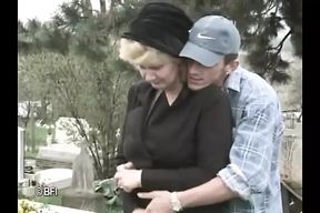 Hairy pussy gets young dick