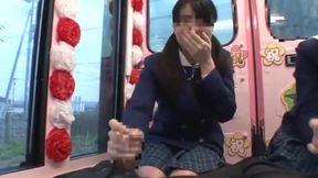 Jizz-dripping Japanese cutie, groupbeda in action