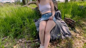 Found a Great Place in a Park to Finger My Self