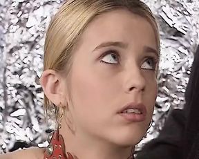 A fabulous blonde teen from Germany enjoys getting sprayed with cum